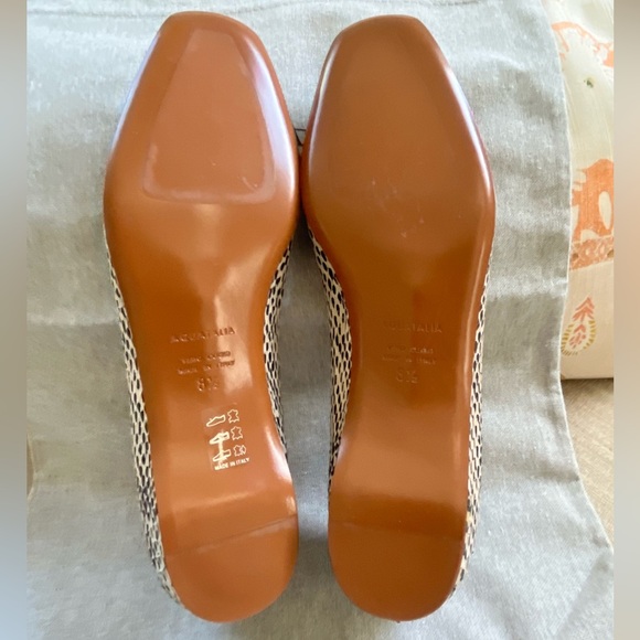 NIB Aquatalia Camille Snake Peep Toe Flats. Women's Size: 8.5. - Picture 8 of 12